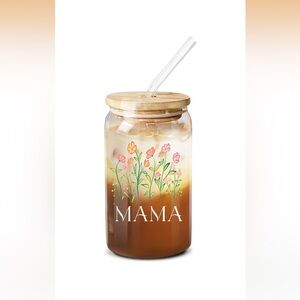 Mama glass cup